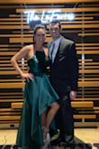 Love the fit of this dress. Hard for me to find dresses that flatter my shape. I have a smaller chest and wide hips. This dress was so comfortable and very flattering. Received compliments all night about this dress! Wore to a New Year's Eve wedding. - Jess C.