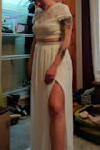 This dress might be cute for something casual, but the fit really was not right. Skirt is very long, and top fits oddly. - Christine H.