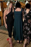I wore these with a black dress to a December wedding. They were the perfect holiday touch, I was able to stay/dance in them all night. - Casey E.