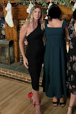 I didn't give the dress a 5 star simply because the a-symmetrical hem at the bottom did not hold it's shape and it was something I had to adjust throughout the night. Other wise the dress is very comfortable a strapless bra works perfectly, I could have definitely sized down to a S. - Casey E.