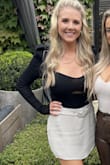 This skort fits great and isn't too short. The material is thinner, but I still love it! - Taylor H.