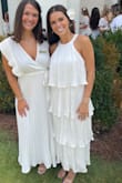 I wore this dress to my sororitys preference round, and it was so fun, yet so beautiful and classy! The tiered looked adds so much to this simple white dress. - Anna D.
