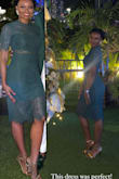 The dress was exactly as it appears. It fit me perfectly and was a hit at the Christmas event. - Ashley G.