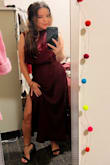 I was skeptical buying a dress on line for last minute company party. Love the reviews comes in pictures of real women comments. All said dress need to be hemmed. Which I knew because I am petite. I definitely will wear this dress again!! - Joan A.