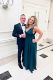 I wore this dress 3 weeks after having a newborn baby. It made me feel beautiful and hid any insecure spots. I attended a wedding and was absolutely the most comfortable dress I've owned. - Sarah L.