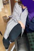 Love this jacket but it does feel a bit big. That may be because I'm not used to the loose style yet. I also always struggle because I'm such an in-between size; it's always hard to judge. I am also not sure how to get the wrinkles out that it came with as it is dry clean only but I'm sure I can Google that! Overall I love the style! - Krysten Z.