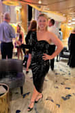 I wore this dress for a NYE cruise, and can not tell you how people stopped me! It fit perfectly and hides any problem areas with the ruching around the midsection. Being short as well, this dress was perfect! Didn't need to worry about hemming or shortening it! This dress was fantastic and can't recommend it enough! But it!! - Lauren R.