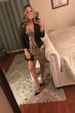 Stretchy and fit perfectly. True to size and not scratchy. Perfect NYE dress. - Kirma S.