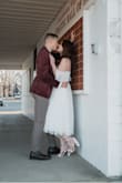 This dress was exactly what I dreamed of! I got it for engagement photos and it couldn't have been more perfect. I used the straps as neckline options. I either did off-the-shoulder or added a mesh long sleeve to the spaghetti straps. The tulle was amazing! I did end up returning it for a smaller size. I'm usually a size 6-8 in dresses but since it only hits at the waste I'd take that into account. I usually assume a medium but the small suited me much better. - Sarah S.