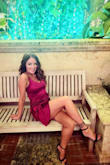 Loved the dress, I did have to sew the straps about an inch, they are not adjustable. - Irene E.