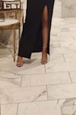 These are beautiful and were perfect for a black-tie winter wedding I attended. My only hang-up was that although the shoe itself fits....I had to keep retying the straps on the dance floor. These are literally just good for looking cute but are not functional for parties or dancing. - Jocelyn D.