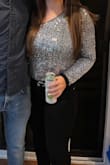 Loved this top! It's so sparkly and fun. The only downside is that the sequins can get caught on each other. - Jessica T.