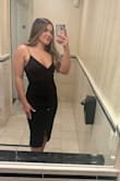 This dress made me feel sexy! It's the perfect mid-length and fits in all the right places. The fabric is soft and stretches. I got a size Small, normally I'd wear a medium but this was just right - Brianna F.