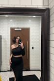 Perfect fitting two-piece, great material. Has stretch to it. - Adriana C.