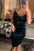 This dress was PERFECT! It's been years since my husband and I had a chance to go out for the new year. I ordered this dress for a specific event. It fits perfectly and feels amazing I had so much confidence in it. 1 day before the big night my child gets sick. Plans cancelled. I'm keeping this dress! I am determined to find a reason to wear it again! - Brittany H.