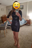 Ordered this dress for new years. I read that the waist ran bigger so I ordered an XS. I'm about 5'0 and 103lbs and it fit great. Would highly recommend! - Laura H.