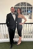 I got so many compliments on this dress! I usually wear a small/medium in dresses, and the medium fits me really well. The slit does run a little high in the front (at least for my liking), but can easily be sewn or safety pinned. All in all, I would recommend this dress! I felt beautiful. - Emily G.