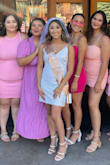 The dress was super cute but the straps were HUGE! There was also no way to shorten them since they were some kind of stretchy band. I had to sow the straps so they would fit me better. - Sophia V.