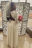 The dress was true to fit I got a medium for my wedding it was the perfect dress for the perfect day. - Charise B.