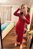 This dress is super comfortable and easy to wear. I was able to sit comfortably and dance all night. Highly recommend- especially for the price. - Keristyn H.