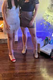 The dress was exactly as described and the fringes hide the problem areas perfectly. It was so sexy, I wore it for the Christmas party and got so many compliments. - Meha P.