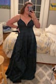Beautiful dress but it runs small. I'm usually between a medium and large so originally ordered a L because I know in the past things I've ordered things from Lulus that have been tight but I had to exchange them for XL. I'll also probably need to have the length altered but that's not really a surprise since I'm on the shorter side. It's still a little tight but it's very flattering and elegant and can't wait to wear it for an event - Roisin Q.