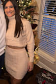This set is actually very comfortable and I love how you can easily pair each piece with different clothing and make it a different outfit. I will say the color in person almost has some yellow to it? The cream color just looks a little off in person compared to the photo online. - Meagan W.