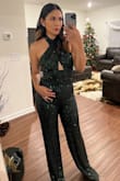 Got so many compliments!! Loved this jumpsuit sooooo much. Fits amazing - Karina O.