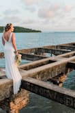 Perfect dress for a beach wedding in Puerto Rico! Fit perfectly with no adjustments needed. - Cheryl F.