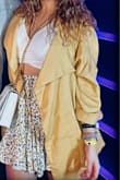 The top is comfy. Wore it without a bra.. my measurements are correct. I haven't worn the bottom but I mixed n matched. Skirt and blazer are from lulus also - Jennifer H.