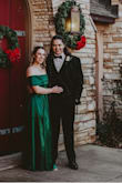 I got this dress for a December wedding where the bride requested Christmas colors. It didn't disappoint, I got so many compliments. Of course I had to get it hemmed, but I'm 5'4" so that's expected, - Abigayle H.