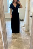 This dress fits perfectly! Not to mention, it's incredibly comfortable and hugs the curves just right. The length was perfect once I put on some heels! No alterations needed. Highly recommend this dress! I'll be wearing it for a formal wedding this year. I have a flat chest and wide hips, but a small fit perfectly! - Amanda T.