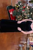 I loved the material. Perfect to travel with and heavy enough to keep me warm in Alaska for my friend's wedding! - Abby G.