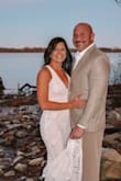 Originally purchased for a small wedding but we decided to get married at the courthouse so I wore this for married now, party later wedding announcement. Love the fit. Fully lined so no need for extra undergarments. Runs a little long. - Susie P.
