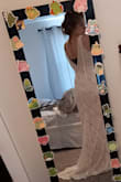Very pretty, I keep falling in love with it. Perfect for an early September wedding. I immediately fell in love with the lace and the pattern. Beautiful silhouette and there is some stretch to the dress. Very nice quality. - Skylar G.