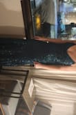 This dress fit great. I ordered a size large from the recommended size and I am happy I did. The best part is that you can adjust so much of the fit with the straps. I received a lot of compliments. Not too heavy, the length worked well with 3 inch heels. - Joni R.