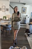 Really like this set. I am usually a large but went with the medium and happy I did. The skirt fits perfectly. Super soft and comfortable. - Nicole U.