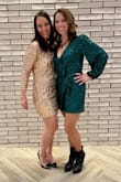 This dress was absolutely beautiful! Yes, the sequins snag on each other, but it was just for a second. - NATASHA P.