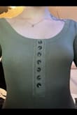 As an honorary member of the IBTC, these work. You can see from my photo that the middle of my right breast aligns with the button above the one that my left breast aligns with. I don't know how well they would work for bigger-chested people. I will say, make sure you set the tape where you want it correctly the first time. I tried to unstick one small part where I messed up and it keeps lifting. If you get it right on the first try, it will stay. These are not reusable, but so far are the ONLY thing I have found that truly lift. These accompanied with pasties are the best and most comfortable "no bra" option I've found! - Payton C.