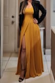 Beautiful dress. It fits me good, but it was a little long even with heels. Excellent quality. - Samanta A.