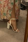 I got these on sale and I can't return them, but they're very uncomfortable. I have very small narrow feet and the straps dig into my feet and they would definitely rub if I wore them. It's a shame because they're really cute. The size of the shoe itself fits my foot perfectly, it's just really tight and uncomfortable the way the straps fit. - Aliza H.