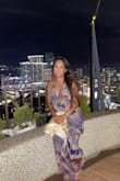Got sooo many compliments on this dress and I absolutely love the way it feels on me. The color combination is perfect. Like all of my long dresses I have to get it hemmed, but aside from it the dress fits just right. My go to summer dress! - Lisa M.