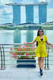 Love the color and fits perfectly.  I got so many compliments,  Perfect dress for the holi - Fariyal S.