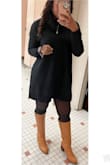 This not fill perfectly, it is so soft and cozy to wear during the winter. This sweater dress is one of my favorites in my closet right now. - Sirgba K.