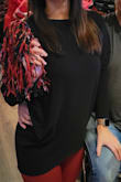 I love this top!! It is very flattering and comfortable. Not too thin and hugs in just the right places. - Dana P.