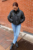 Okay, this is my new fave coat. So effortlessly and cool.  Dry warm as well just a touch large but it's a puffer, didn't expect it to be too snug. - Emana L.