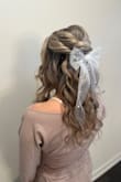 I decided to use this bow for my hair and makeup trial for my wedding. Best decision I made. Its adorable and I absolutely love the look. We are doing courthouse wedding and I think it fits the vibe perfectly. My dress is also from Lulus! - Sarah R.