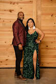 I am so glad I purchased this dress. It's not only beautiful but comfortable. The sequin does itch or brother you. I did have to pin the split some bc it was high. If you're on the fence, buy it! You won't regret it. - Christina