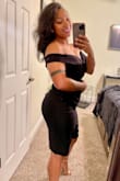 I have this dress in black and white! The material is great. It fits wonderfully and it's hard for me to find perfect-fitting dresses at times. Very flattering and not too tight or loose. Get it! - Tiffany S.