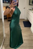 I loved this dress so much, however I ended up returning it because it was just a little too formal for the event I purchased it for. I ended up going with a shorter dress that I purchased from lulus. I was sad to let it go. It fit great, it was just a little on the long side for my 5'0" frame even with heels on. - Stacy A.